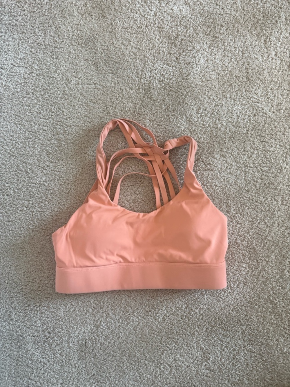 Zyia Women’s Strappy Sports Bra - Peach